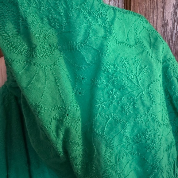 Andree By Unit- NWT Kelly Green Puff Sleeve Women's Dress - Picture 5 of 5